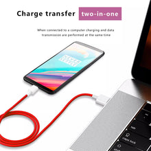 Load image into Gallery viewer, 6ft USB-C Cable,  Wire Power Charger Cord Red  - AWB23 1340-5