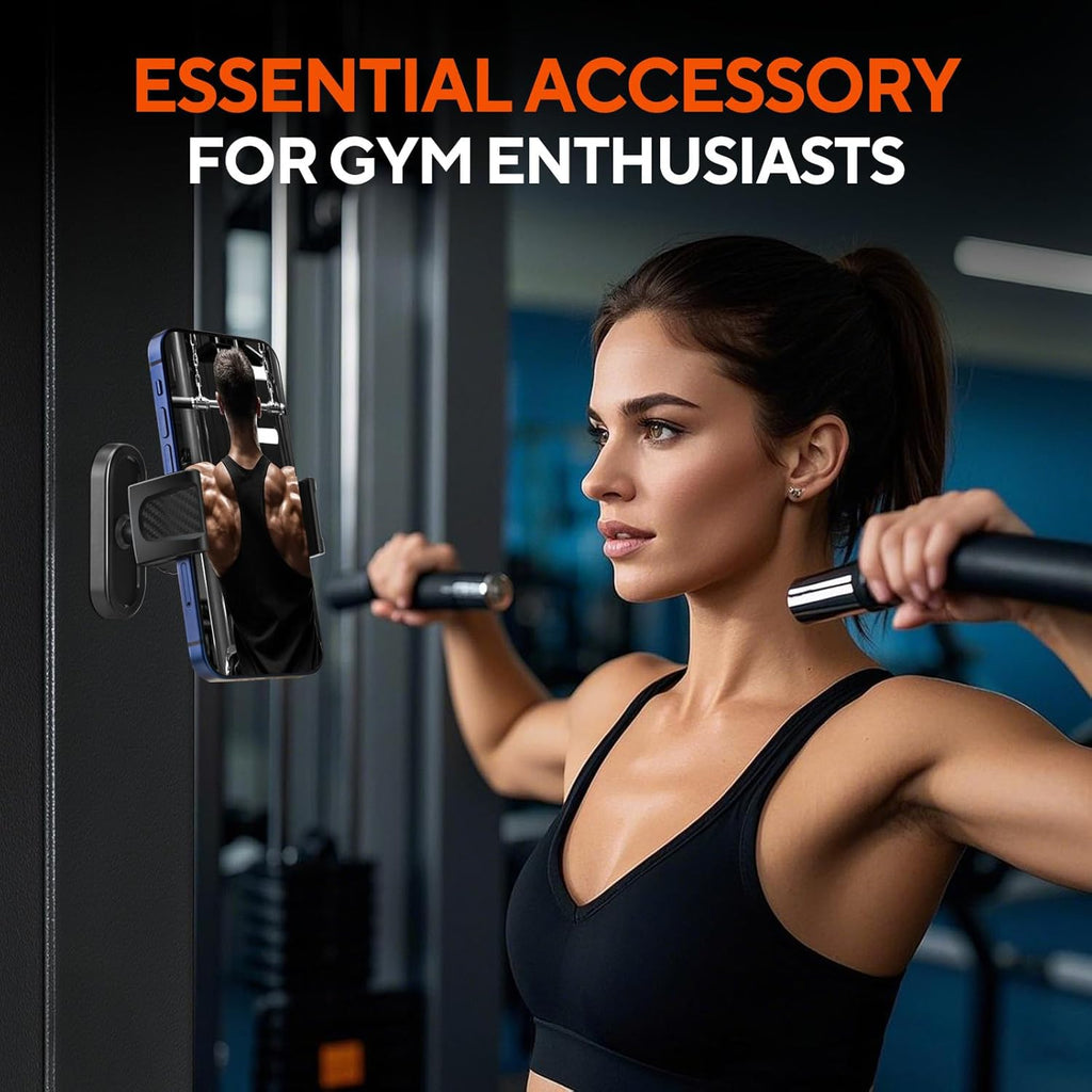 Magnetic Holder,  Hands Free  360 Degree Rotation  Gym Stand Phone Mount  - AWXW256 2617-6