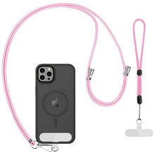 Load image into Gallery viewer, Pink 2 Pack Phone Lanyard,  For Phone Cases 1 Pcs Wrist Straps 1 Pcs Neck Straps Adjustable Holder  - AWXW275 2636-1