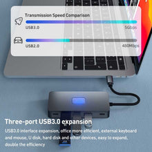 Load image into Gallery viewer, 2 Port HDMI TV Adapter,  Projector Converter  Audio Video TYPE-C PD Charger 7-in-1 USB-C Hub  - AWZ88 2212-6