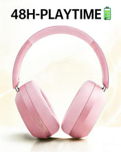 Load image into Gallery viewer, Pink Wireless Headphones,  Earphones w Mic Headset Foldable  - AWXW269 2630-4