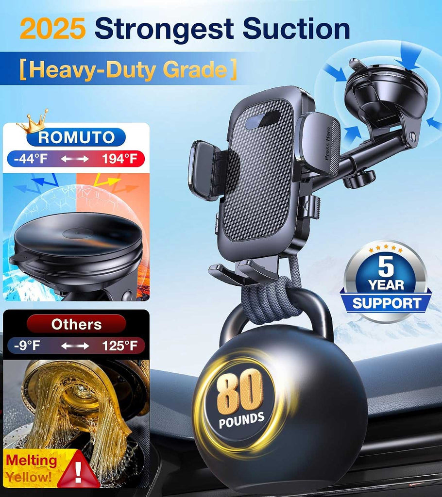Car Mount,  Phone Holder Adhesive Base Air Vent Windshield  - AWXW214 2564-4