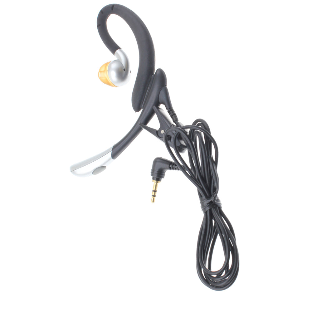  Wired Earphone,   Single Earbud  3.5mm Adapter  Over-the-ear  with Boom Mic   - AWC37+S06 1992-3