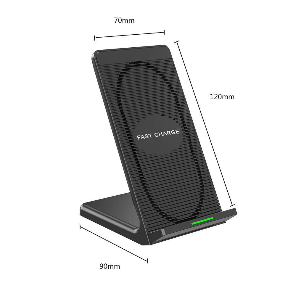 Wireless Charger,   2-Coils  Detachable Stand 10W Fast  - AWZS40 2130-5