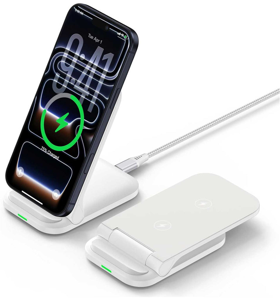 Foldable Wireless Charger,  Charging Pad Stand Folding 15W Fast  - AWXW205 2555-1