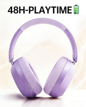 Load image into Gallery viewer, Purple Wireless Headphones ,  Earphones w Mic Headset Foldable  - AWXW268 2629-4
