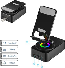 Load image into Gallery viewer, Wireless Speaker,  Multimedia Foldable Audio Desk Stand  - AWXW17 2353-4