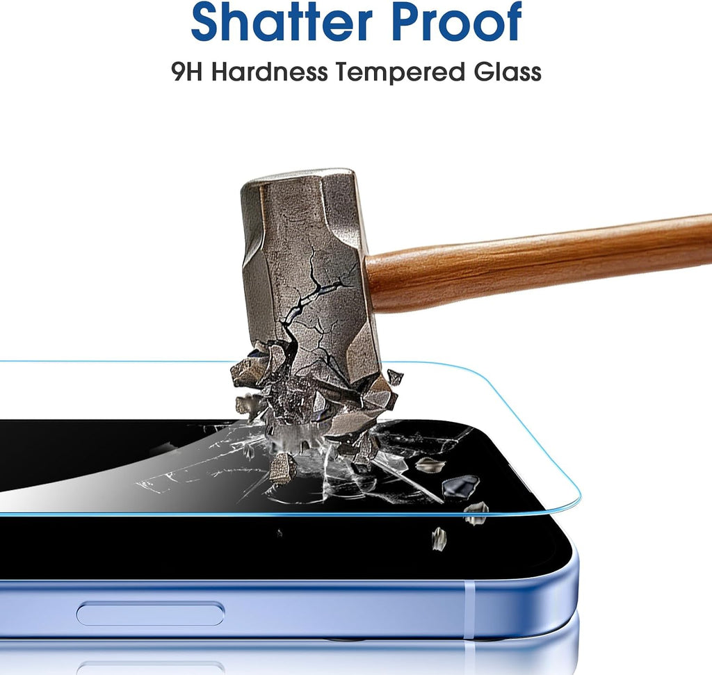 2 Pack Screen Protector,  9H Hardness Full Cover HD Clear Matte Tempered Glass  - AWXW250 2607-4