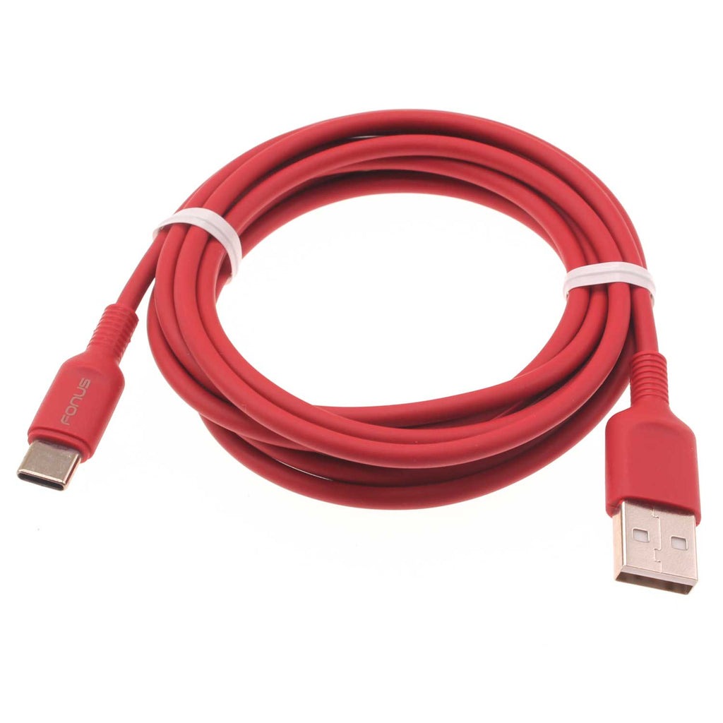 6ft USB-C Cable,  Wire Power Charger Cord Red  - AWC15 1423-6