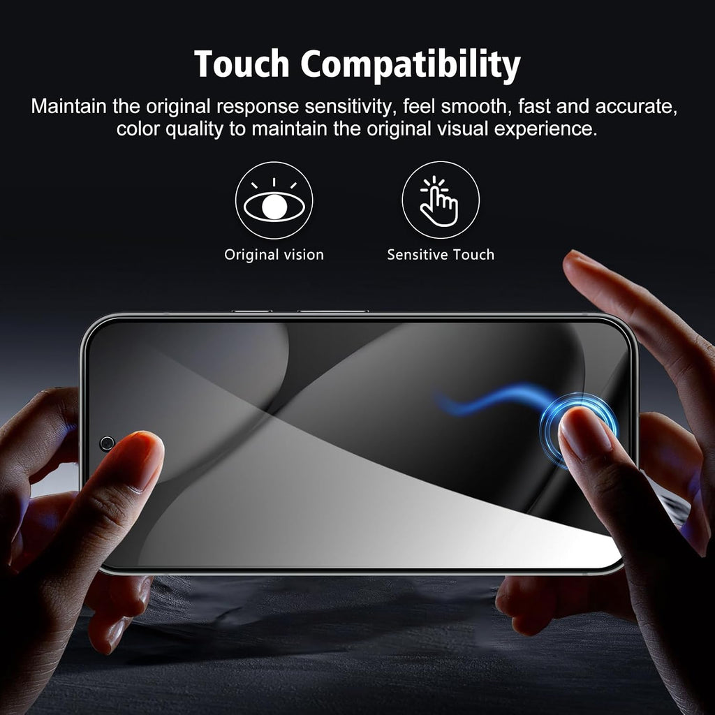 2 Pack Privacy Screen Protector,  9H Hardness Anti-Peep Anti-Spy Tempered Glass  - AW2SP94 2455-6
