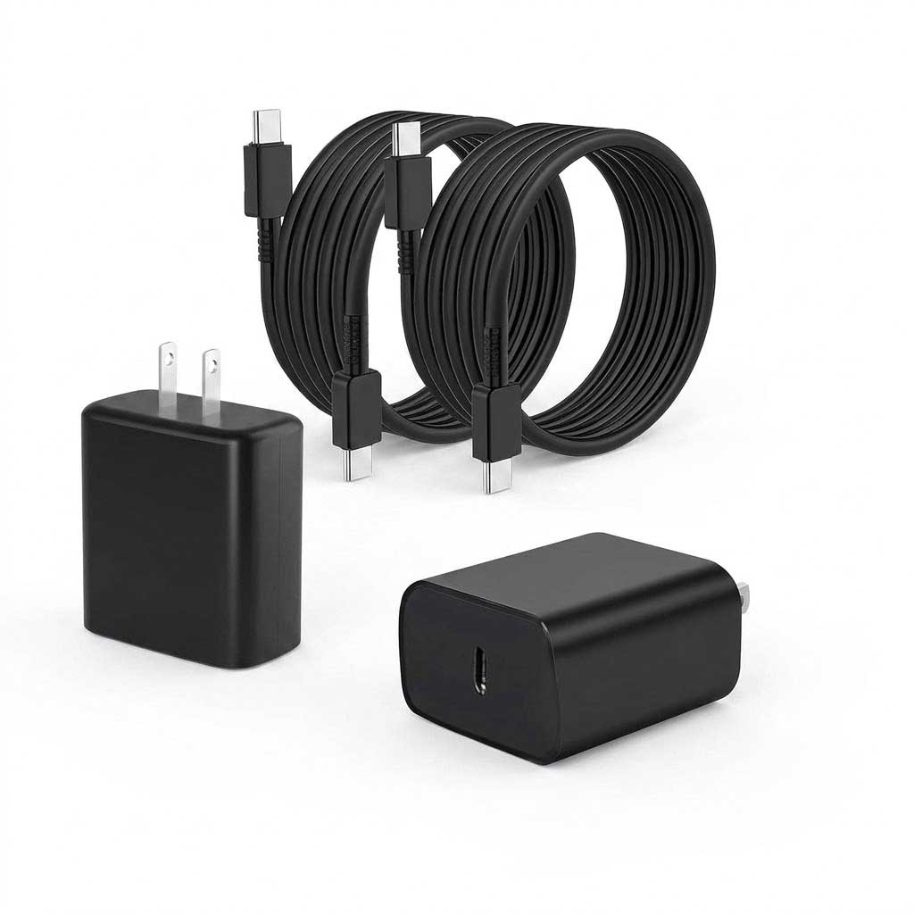 2 Pack 45W Fast Home Charger,  Power Quick 2 Pack 6ft USB-C Cable PD Type-C  - AWXW190 2539-2