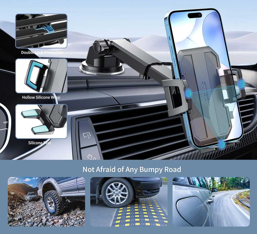 Car Mount,  Glass Cradle Phone Holder Air Vent Windshield  - AWXW213 2563-3