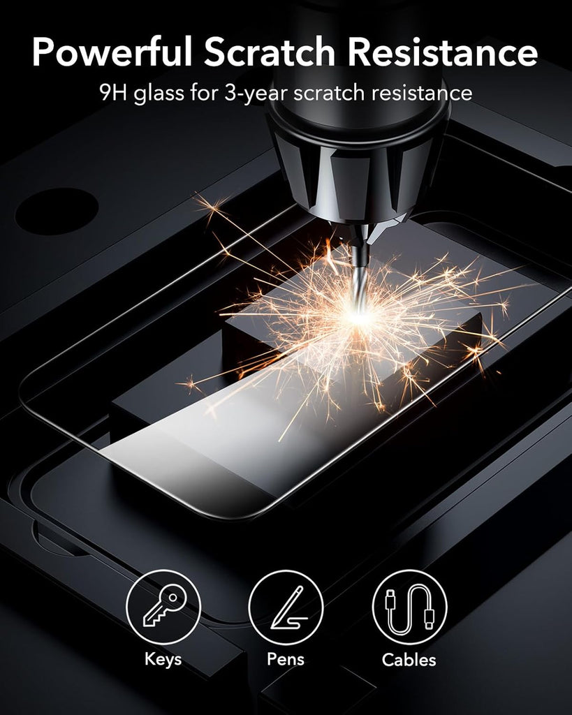 2 Pack Screen Protector,  (Fingerprint Unlock) Full Cover HD Clear Matte Tempered Glass  - AW2SP02 2148-4