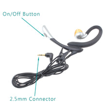 Load image into Gallery viewer,  Wired Earphone,   Single Earbud  3.5mm Adapter  Over-the-ear  with Boom Mic   - AWC37+S06 1992-5