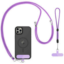 Load image into Gallery viewer, Purple 2 Pack Phone Lanyard ,  For Phone Cases  1 Pcs Wrist Straps 1 Pcs Neck Straps Adjustable Holder  - AWXW274 2635-1