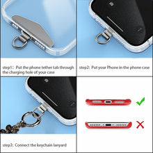 Load image into Gallery viewer, Beaded Phone Lanyard,  Black For Phone Cases  Wrist Strap  - AWXW281 2642-3