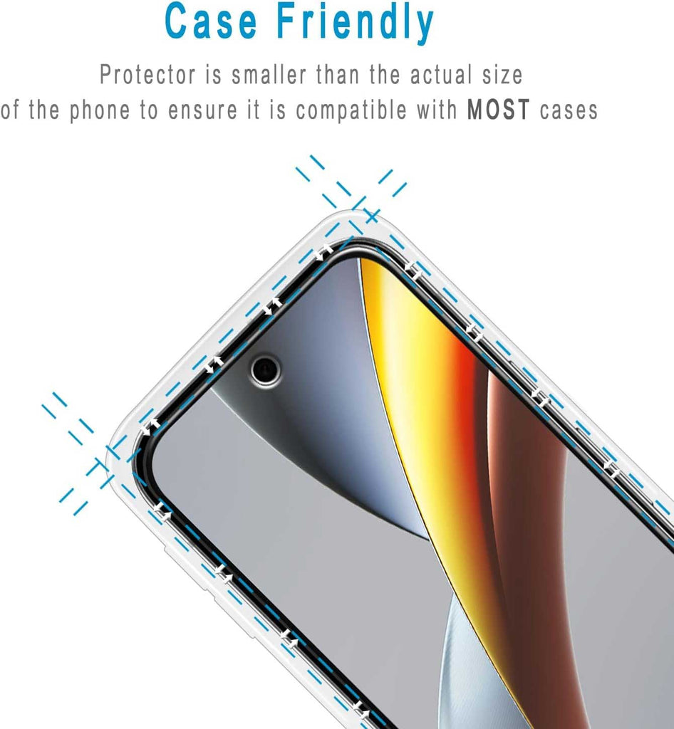 2 Pack Screen Protector,  (Fingerprint Unlock) Full Cover HD Clear Tempered Glass  - AW2SP74 2312-5