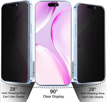 Load image into Gallery viewer, 2 Pack Privacy Screen Protector,  Anti-Peep Anti-Spy Curved Tempered Glass  - AWXW251 2608-3