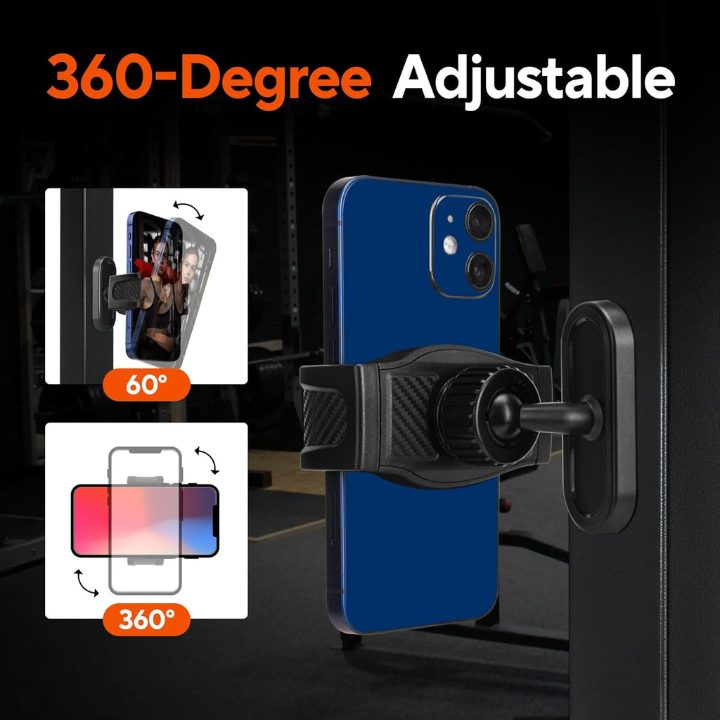 Magnetic Holder,  Hands Free  360 Degree Rotation  Gym Stand Phone Mount  - AWXW256 2617-4