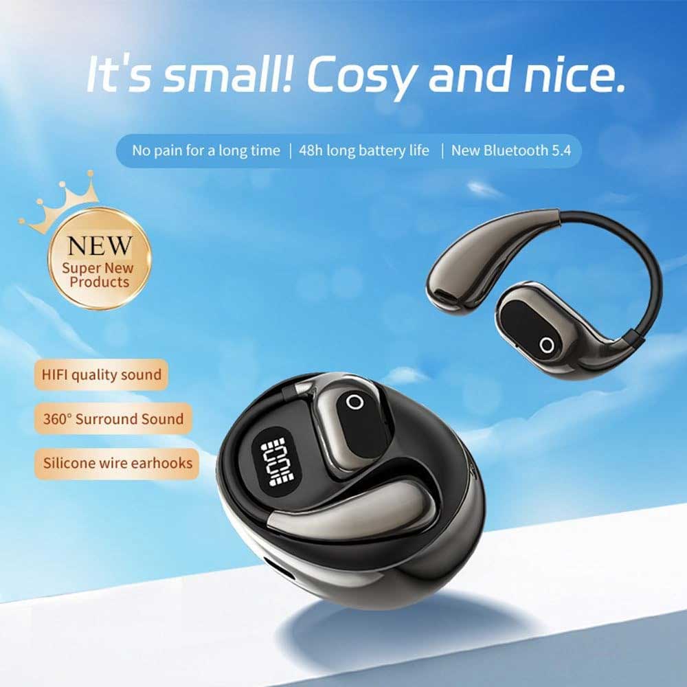 Wireless Ear-hook OWS Earphones ,  Charging Case True Stereo Over the Ear Headphones  Bluetooth Earbuds  - AWG30 2242-5