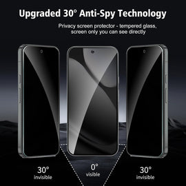 2 Pack Privacy Screen Protector,  9H Hardness Anti-Peep Anti-Spy Tempered Glass  - AW2SP94 2455-2