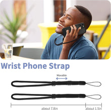 Load image into Gallery viewer, Black 2 Pack Phone Lanyard,  For Phone Cases 1 Pcs Wrist Straps 1 Pcs Neck Straps Holder Adjustable  - AWXW273 2634-5