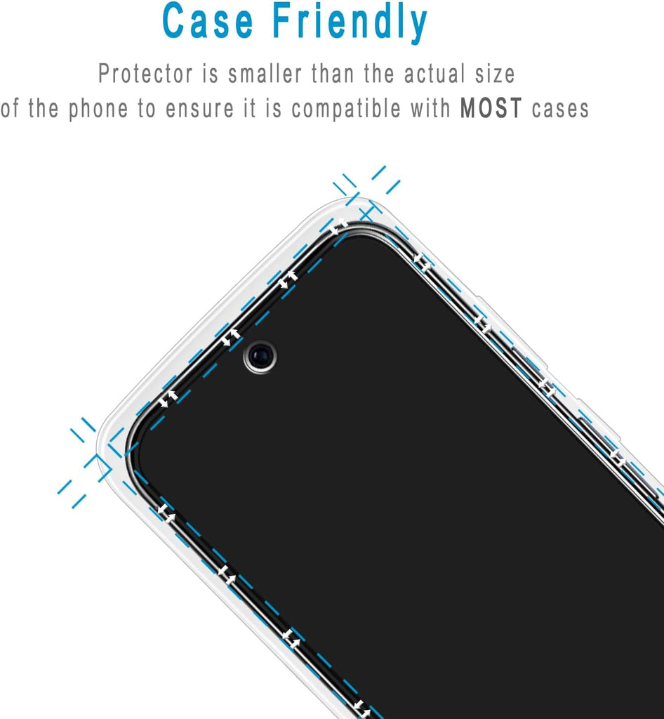 2 Pack Screen Protector,  (Fingerprint Unlock) Full Cover HD Clear Tempered Glass  - AW2SP90 2451-6