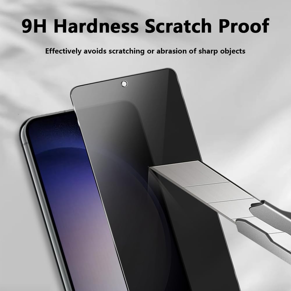  2 Pack Privacy Screen Protector ,  Anti-Peep 9H Hardness Anti-Spy Tempered Glass  - AW2V77 2116-4