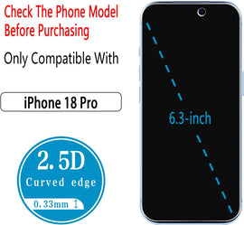 2 Pack Privacy Screen Protector,  Anti-Peep Anti-Spy Curved Tempered Glass  - AWXW249 2606-2