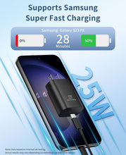 Load image into Gallery viewer, 2 Pack 25W Fast Home Charger,  Power Quick 2 Pack 6ft USB-C Cable PD Type-C  - AWXW187 2536-2