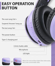 Load image into Gallery viewer, Wireless Headphones,  Earphones w Mic Headset Foldable  - AWXW135 2484-3