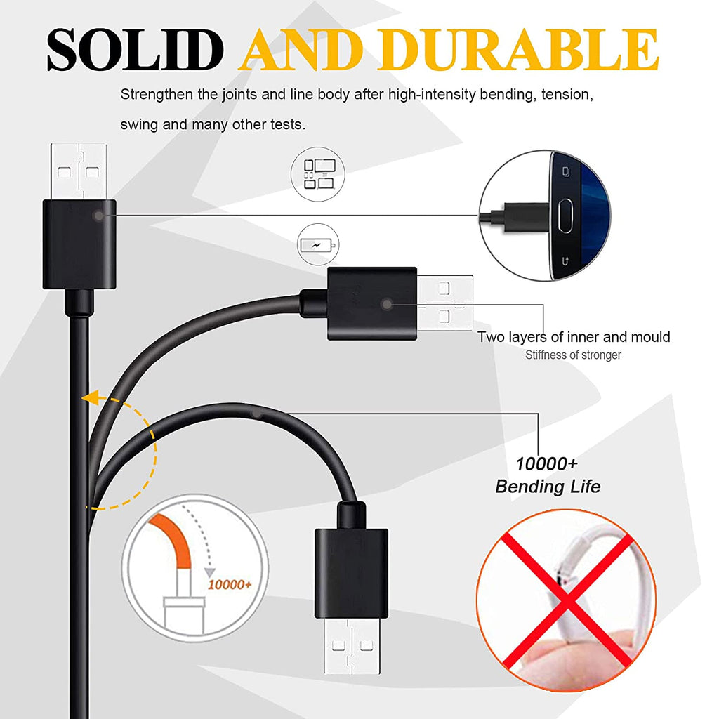 6ft USB Cable,  Wire Power Charger Cord MicroUSB  - AWK20 276-5