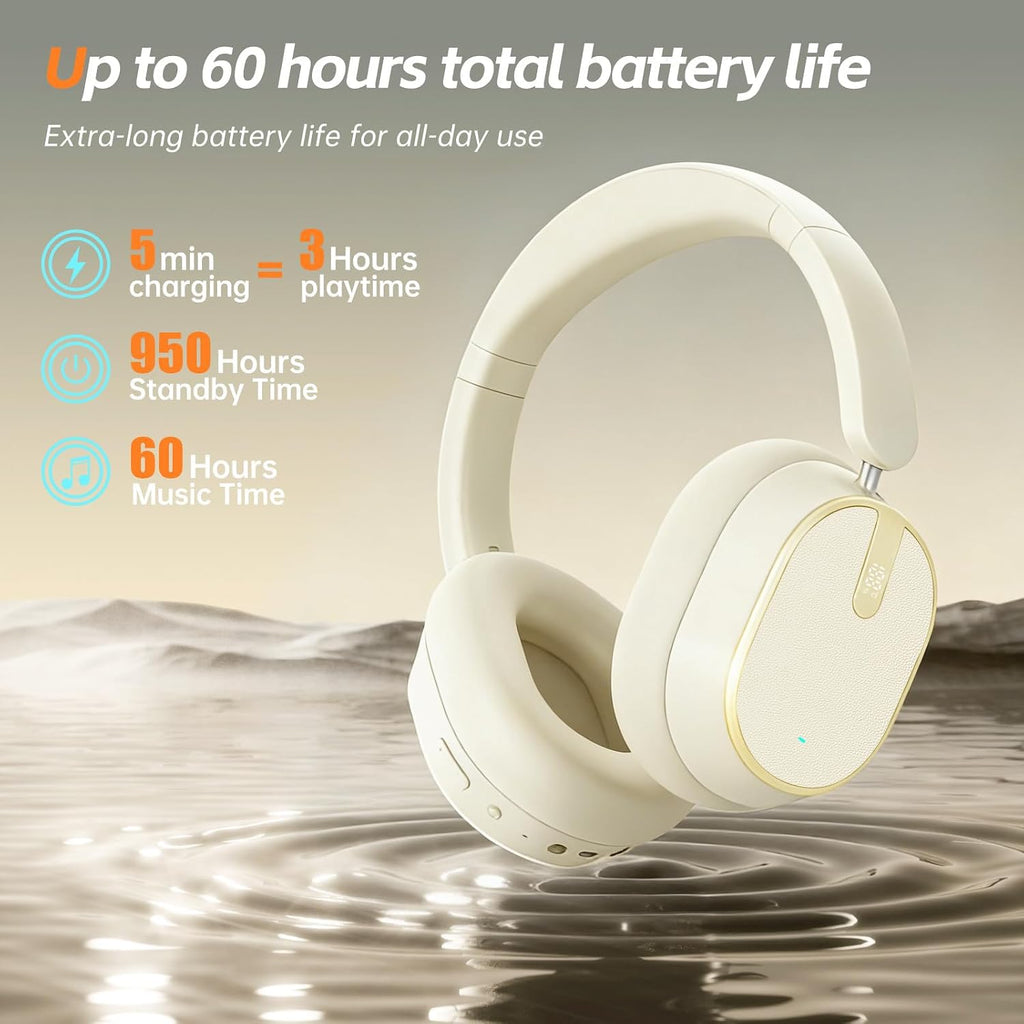 Wireless Headphones,  Earphones w Mic Headset Foldable  - AWXW141 2490-3