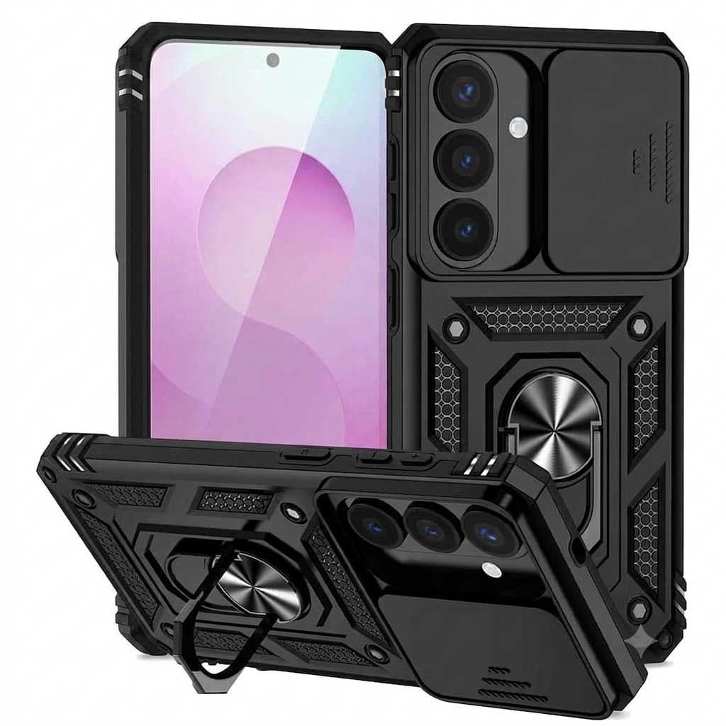 Hybrid Case Cover,  Shockproof Kickstand Lens Protects Metal Ring  - AWXW59 2395-1