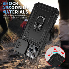 Load image into Gallery viewer, Hybrid Case Cover,  Shockproof Kickstand Lens Protects Metal Ring  - AWXW110 2458-6