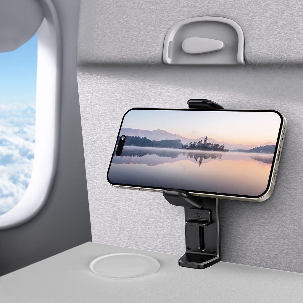 Travel Holder,  360 Degree Rotation Airplane Desktop Stand Phone Mount  - AWV84 2123-6