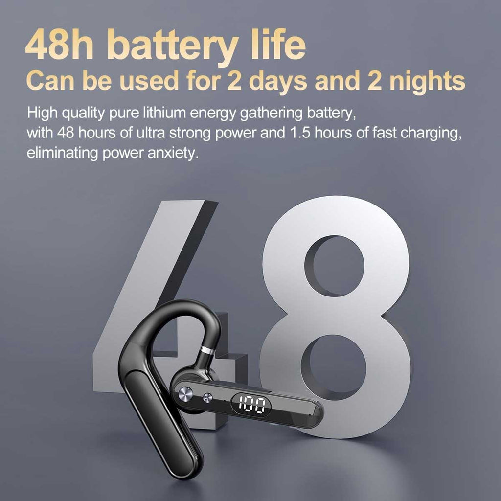 Wireless Earphone,  Handsfree Open-Ear Headphone Boom Mic Ear-hook  - AWF01 2250-3