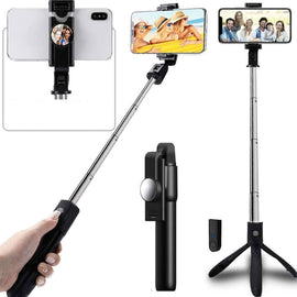  Selfie Stick ,  Stand  Remote Shutter   Built-in Tripod  Wireless  - AWG32 1989-2