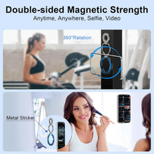 Load image into Gallery viewer, Metal Magnetic Ring Phone Holder ,  Black Desk Stand Folding  Kickstand  - AWXW215 2565-2
