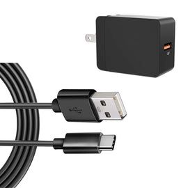 18W Fast Home Charger,  Long Wire Wall AC Adapter Power Cord 6ft Long USB-C Cable  - AWF92 2056-1