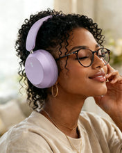 Load image into Gallery viewer, Purple Wireless Headphones ,  Earphones w Mic Headset Foldable  - AWXW268 2629-8