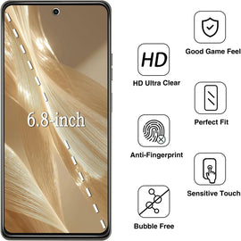 2 Pack Privacy Screen Protector,  Case Friendly Anti-Peep Anti-Spy Tempered Glass  - AW2SP68 2302-2