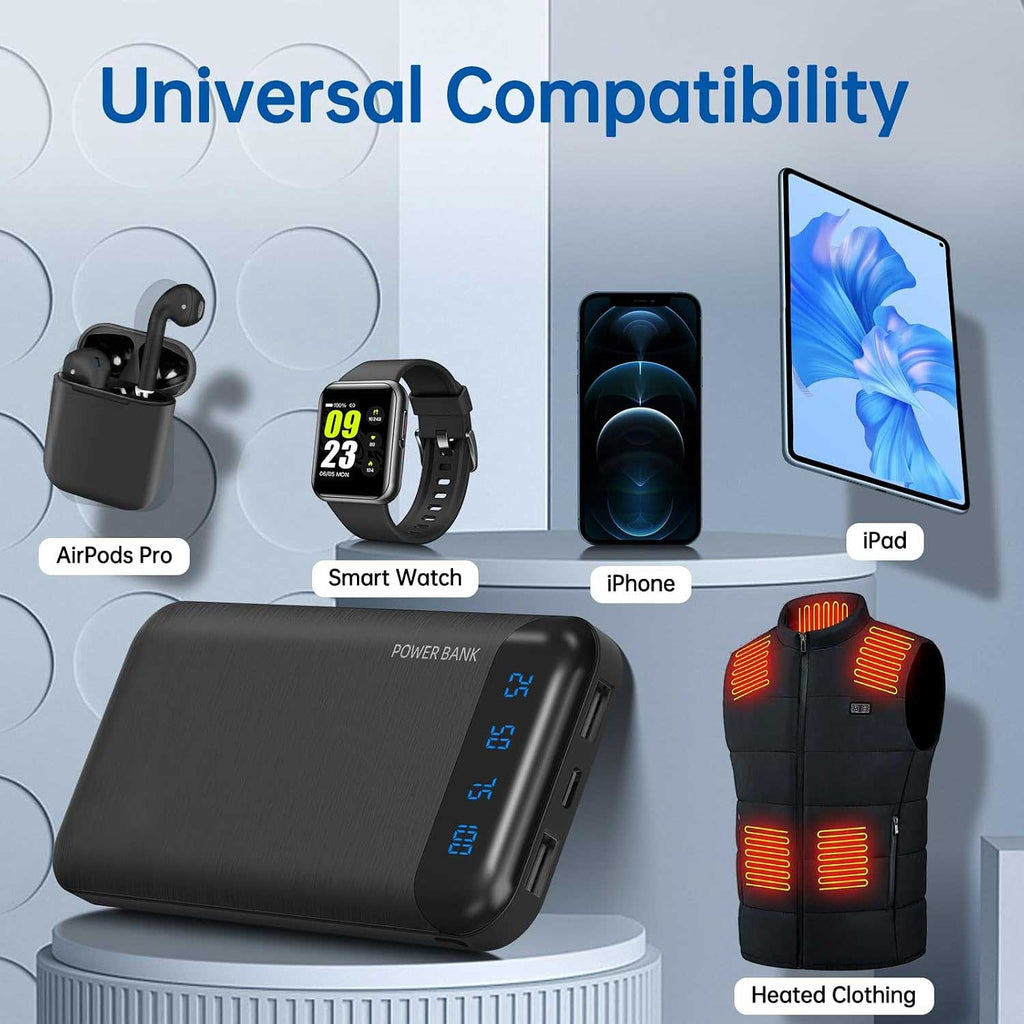 10000mAh Power Bank,   LED Display  Portable Charger  Backup Battery Fast Charge  - AWXW13 2349-5