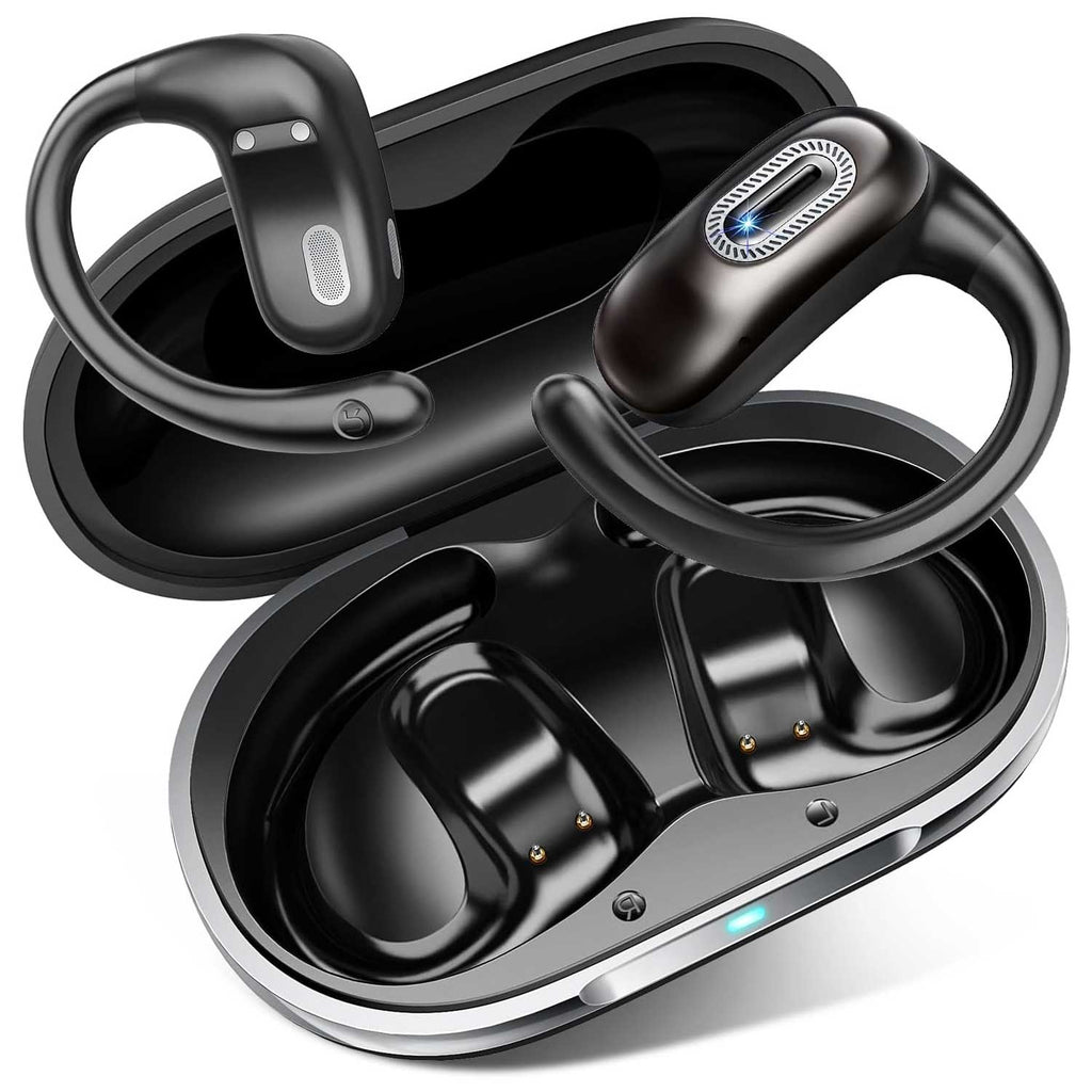 Wireless Ear-hook Open Earphones ,  Charging Case True Stereo Over the Ear Headphones Bluetooth Earbuds   - AWXW223 2578-1