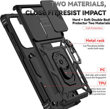 Load image into Gallery viewer,  Hybrid Case Cover ,  Shockproof Kickstand  Lens Protects   Metal Ring   - AWXW48 2384-8