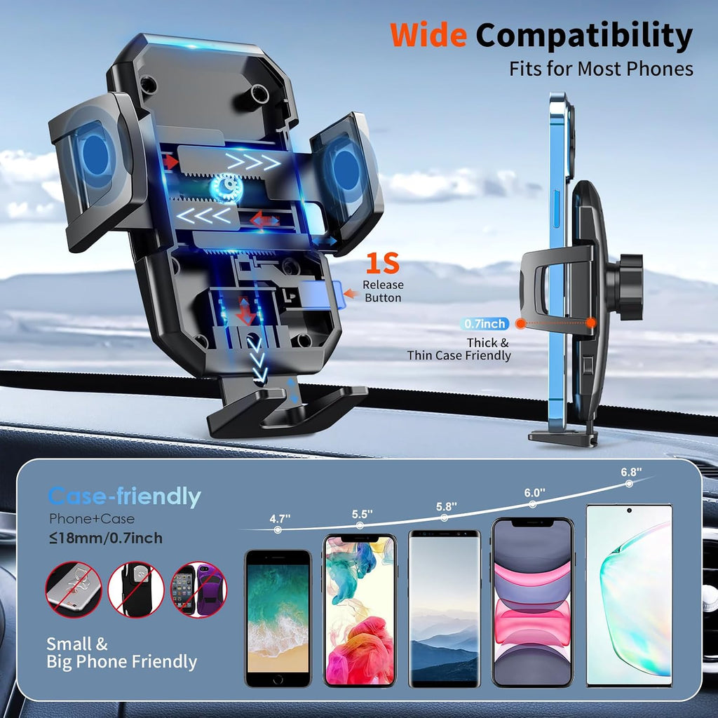 Car Mount,  Glass Cradle Phone Holder Air Vent Windshield  - AWXW213 2563-6