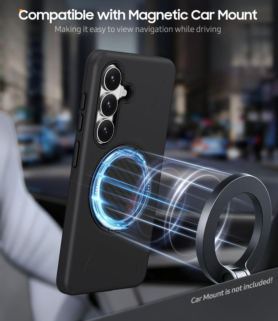 Magnetic Ring Case,  Drop-Proof Armor Cover 360 Degree Rotate  - AWXW4 2340-4