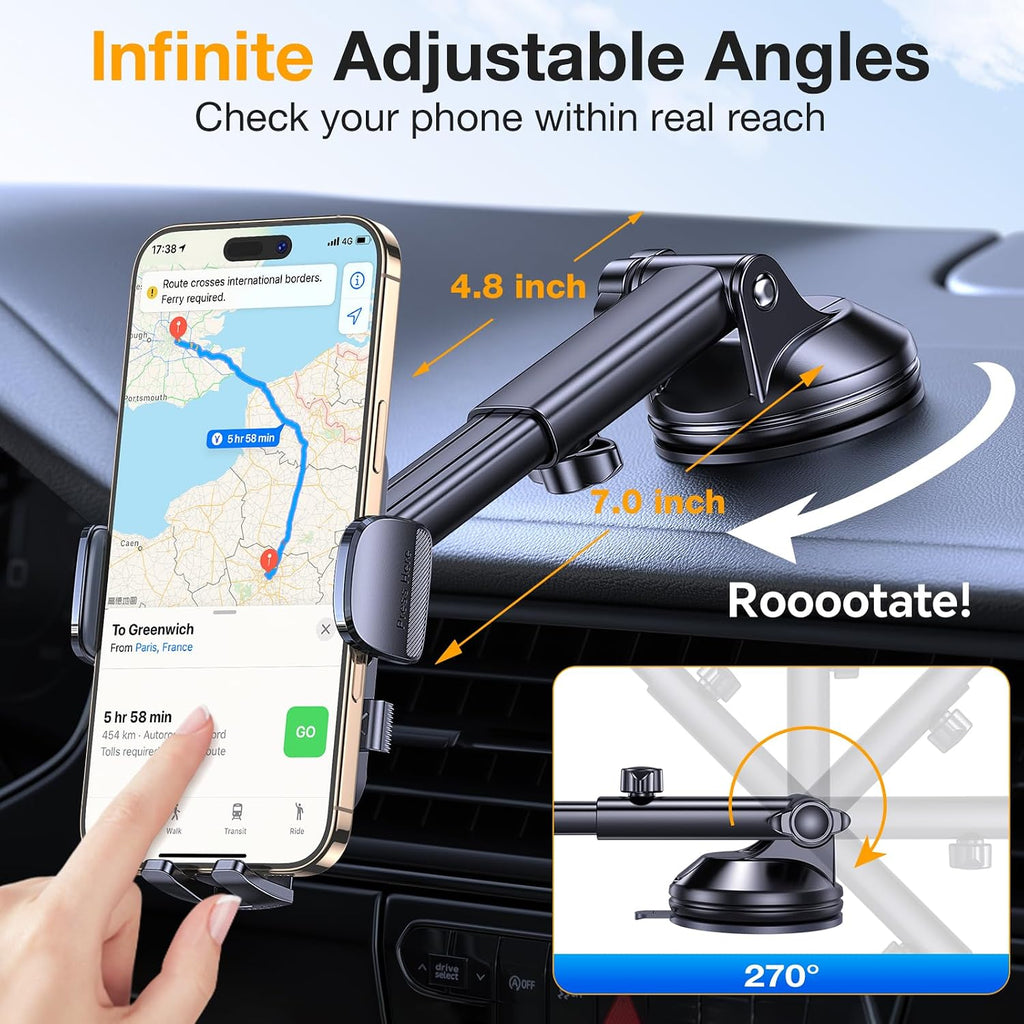 Car Mount,  Phone Holder Adhesive Base Air Vent Windshield  - AWXW214 2564-5