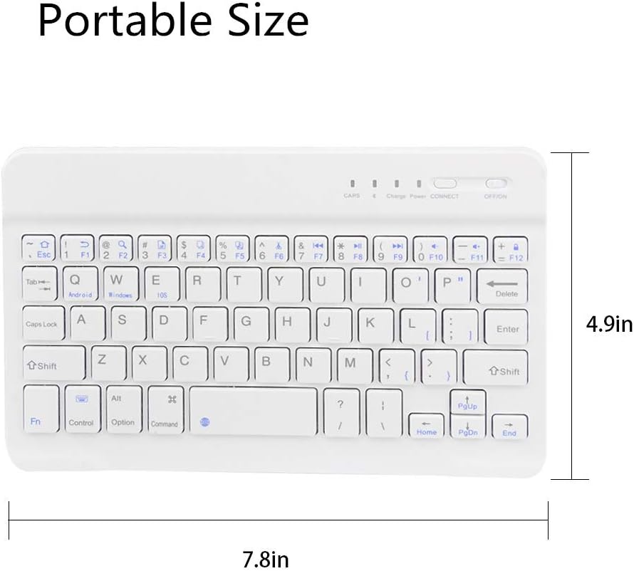  Wireless Keyboard ,  Compact Portable  Rechargeable   Ultra Slim   - AWS79 2053-7