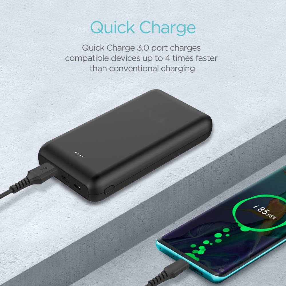 20,000mAh Power Bank ,  PD USB-C Port Backup Portable Battery Fast Charger  - AWF58 2055-4
